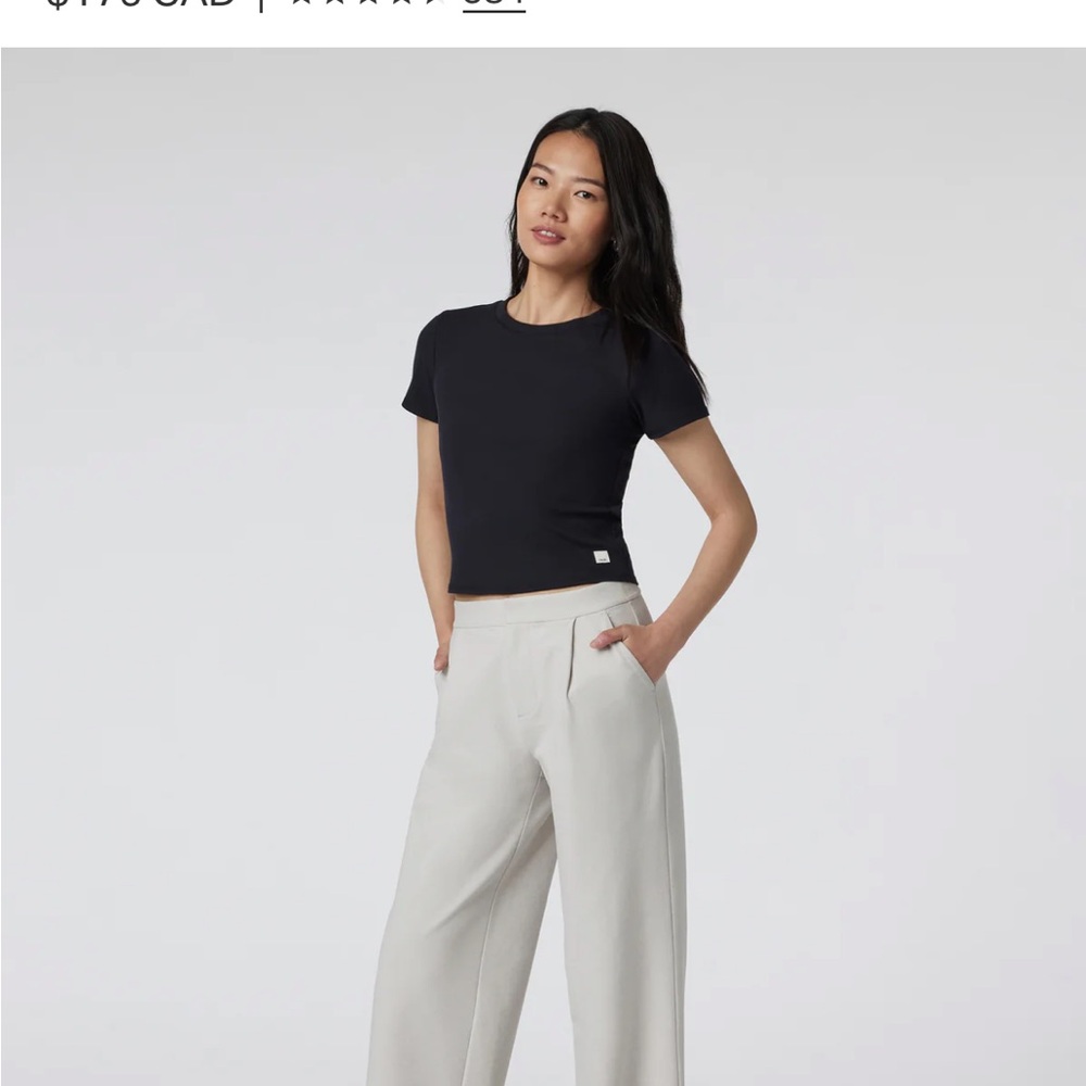Vuori Light Gray Activewear Pants
